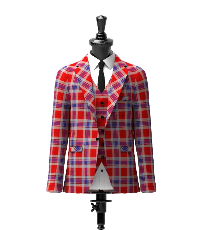 McCready Tartan Jacket Front McCready Tartan Jacket Front