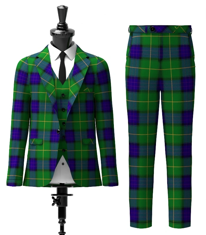 McFadden Tartan Suit Front McFadden Tartan Suit Front