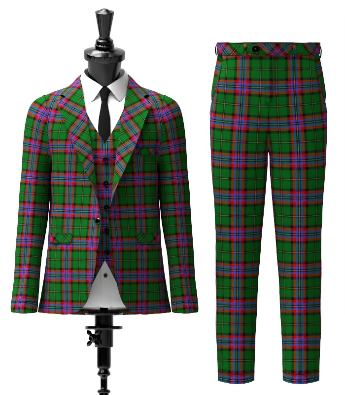 McGeachie Tartan Suit Front McGeachie Tartan Suit Front