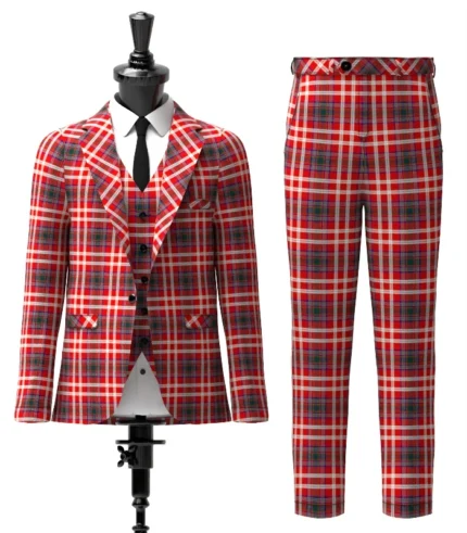 McKee, Dot Tartan Suit Front