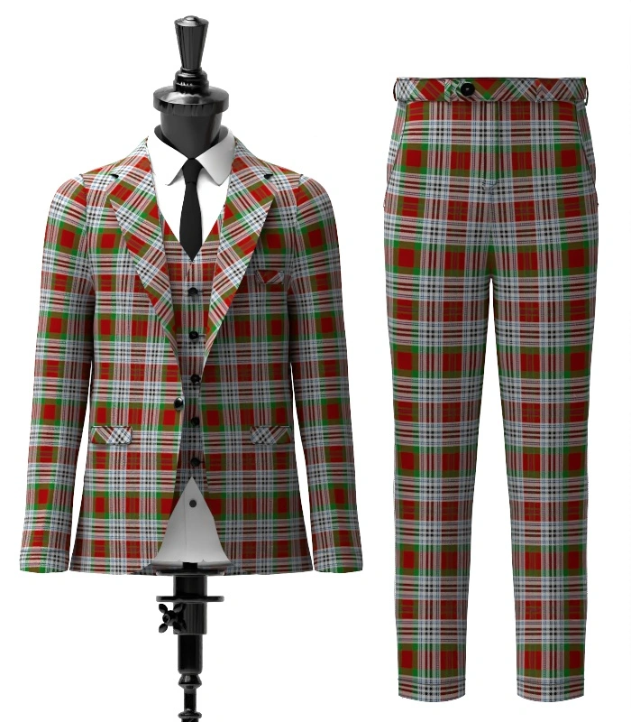 Metcalf Tartan Suit Front Metcalf Tartan Suit Front