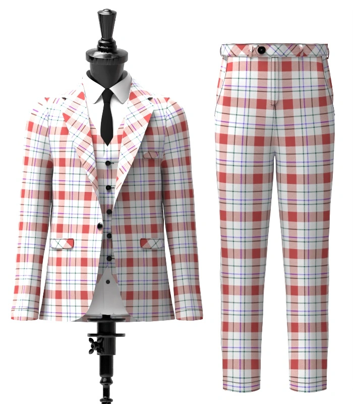 Milne Tartan Suit Front Milne Tartan Suit Front