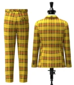 Morgan of Wales Tartan Suit Back