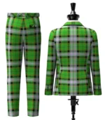 Moss Tartan Suit Back