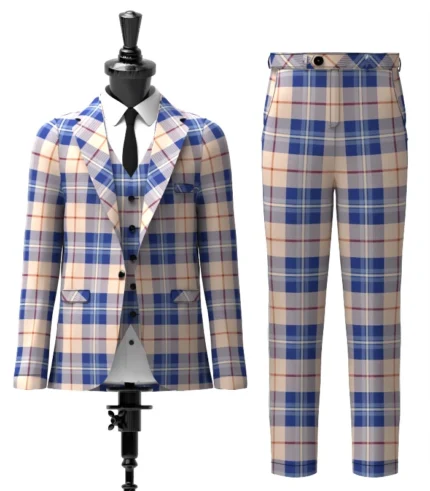 Mulberry Tartan Suit Front