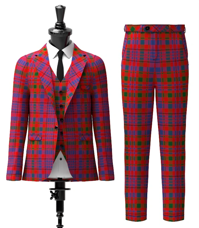 Murray of Tullibardine Tartan Suit Front Murray of Tullibardine Tartan Suit Front
