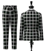 New Zealand Tartan Suit back