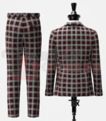 Nike Golf Dark Tartan Suit Back