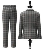 Oban Mist Tartan Suit Back