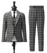 Oban Mist Tartan Suit Back