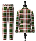 Palmer, Edward Tartan Suit Back