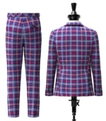 Parker Tartan Suit Back