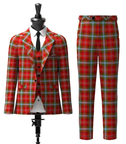 Peacock Tartan Suit Front
