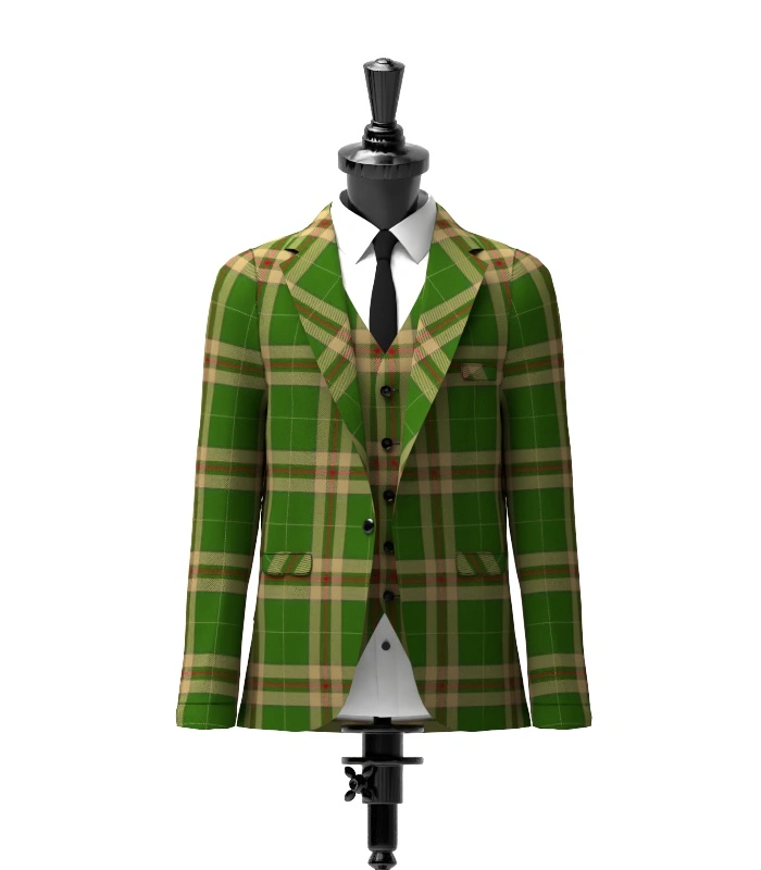 Pettigrew, J & Family Tartan Jacket Front Pettigrew, J & Family Tartan Jacket Front
