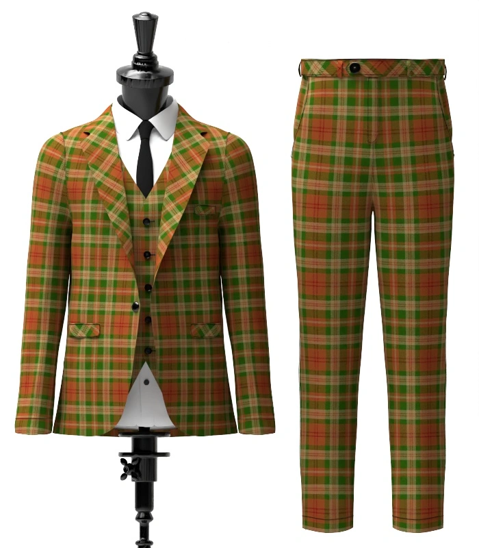 Pierce Tartan Suit Front Pierce Tartan Suit Front