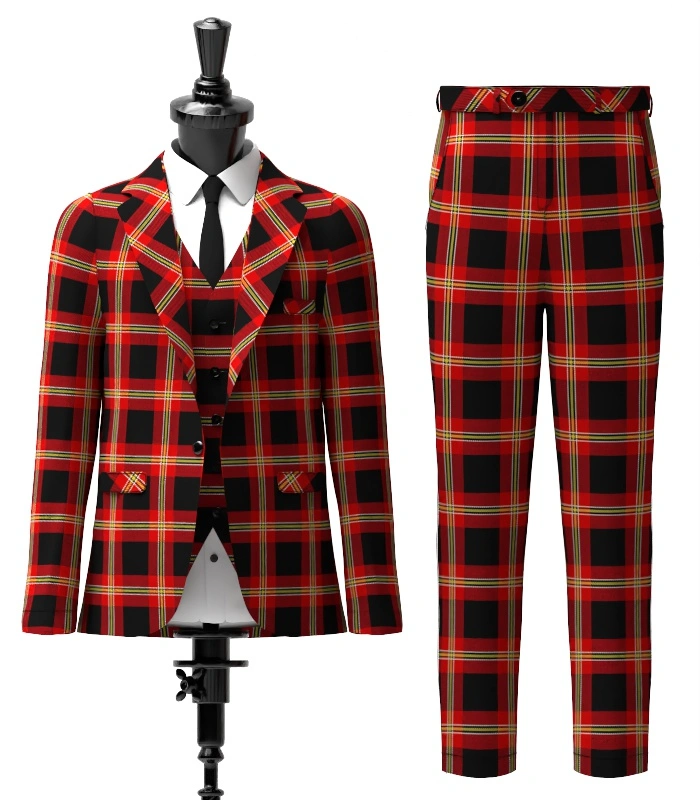 Pirrie Tartan Suit Front Pirrie Tartan Suit Front