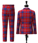 Porsche Bank Austria Tartan Suit Back