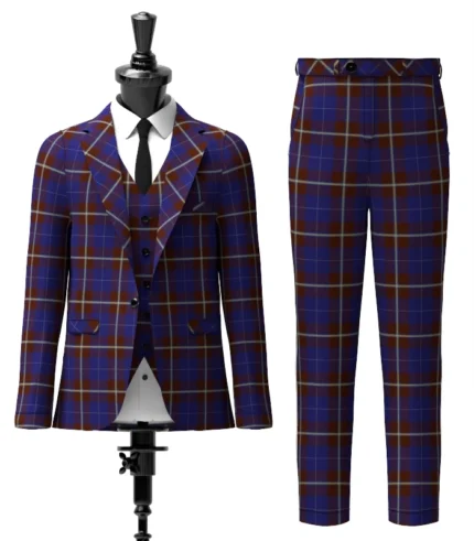Potts Tartan Suit Front
