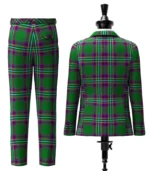 Powell Tartan Suit Back