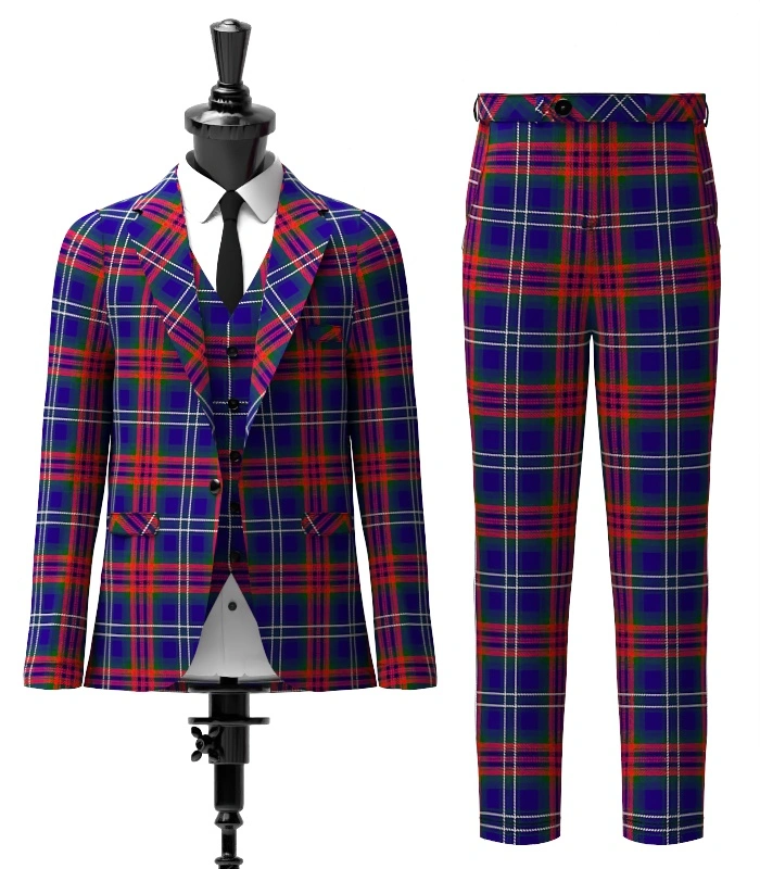 Prentice, M Tartan Suit Front Prentice, M Tartan Suit Front