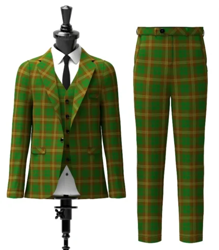 Prince David Tartan Suit Front