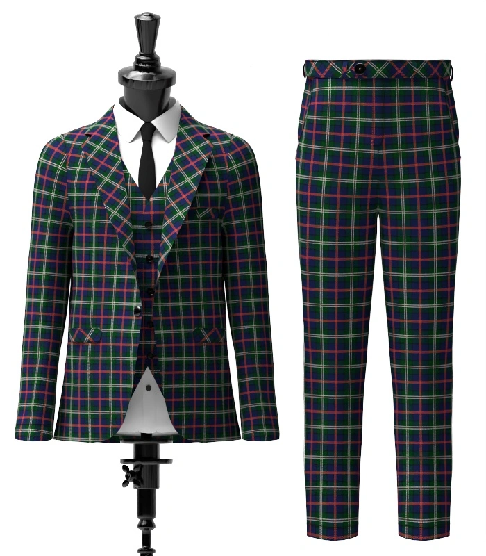 Purves Tartan Suit Front Purves Tartan Suit Front
