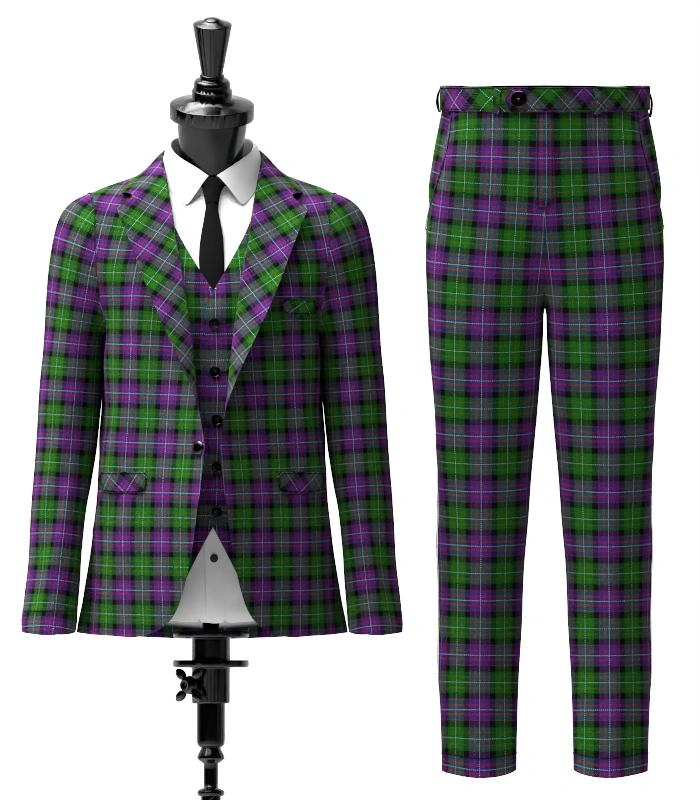 Rankine Tartan Suit Front Rankine Tartan Suit Front