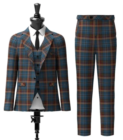 Renton Tartan Suit Front