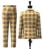 Rogers, C Tartan Suit Back