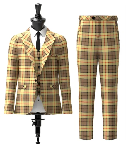 Rogers, C Tartan Suit Front