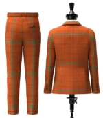 Ross, David Tartan Suit Back
