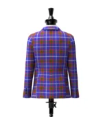 Russian Scottish Tartan Jacket Back
