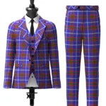 Russian Scottish Tartan Suit Front
