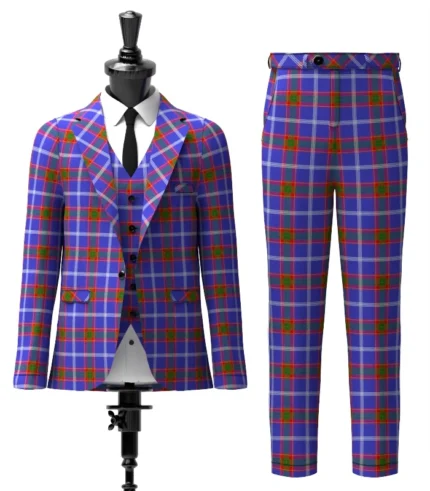 Russian Scottish Tartan Suit Front
