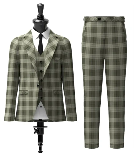 Saunders Tartan Suit Front