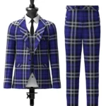 Shalom Tartan Suit Front