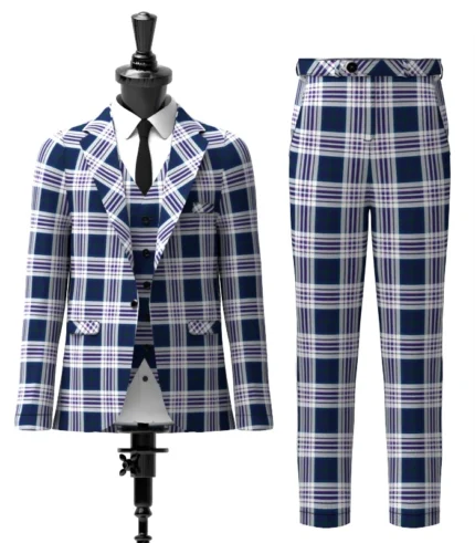 Sibbald Blue Tartan Front