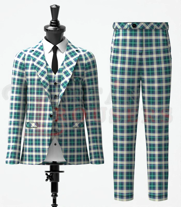 Sound Of Iona Tartan Suit Front Sound Of Iona Tartan Suit Front