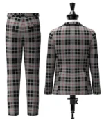 Thompson, Grey Tartan Suit Back
