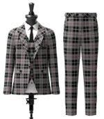 Thompson, Grey Tartan Suit Front