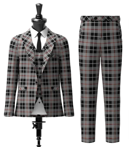 Thompson, Grey Tartan Suit Front