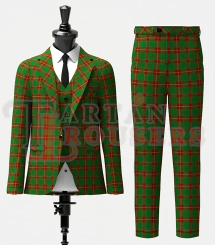 Ulster Red Tartan Suit Front