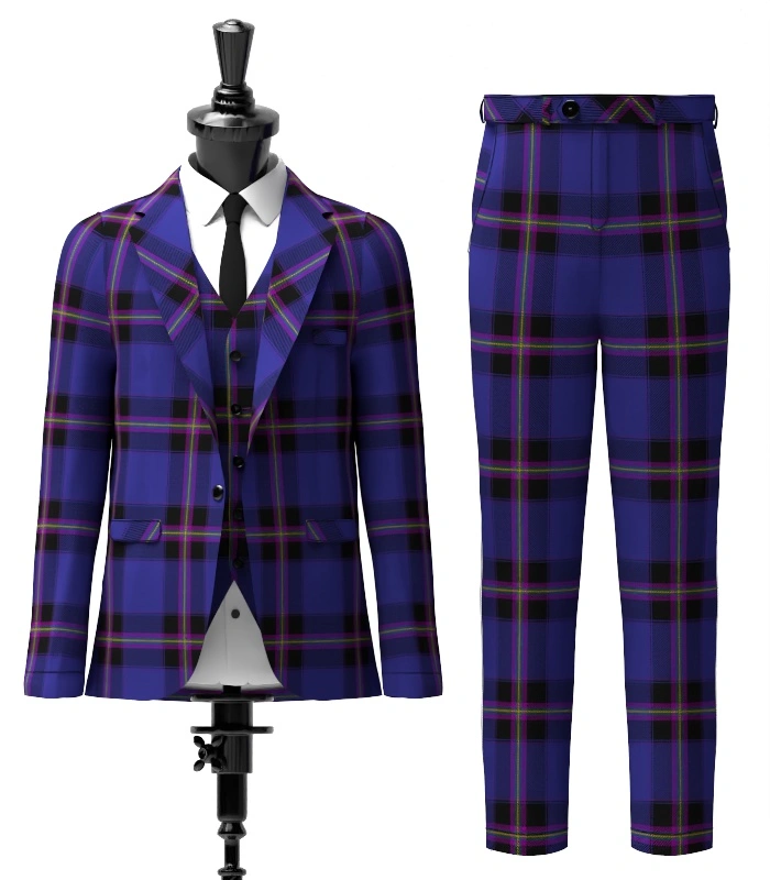 Ulster Scots Tartan Suit Front Ulster Scots Tartan Suit Front