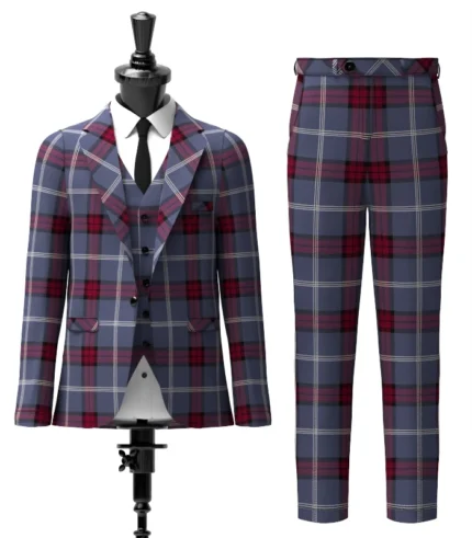 University of Edinburgh Tartan Suit Front