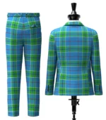 Vance Tartan Suit Back