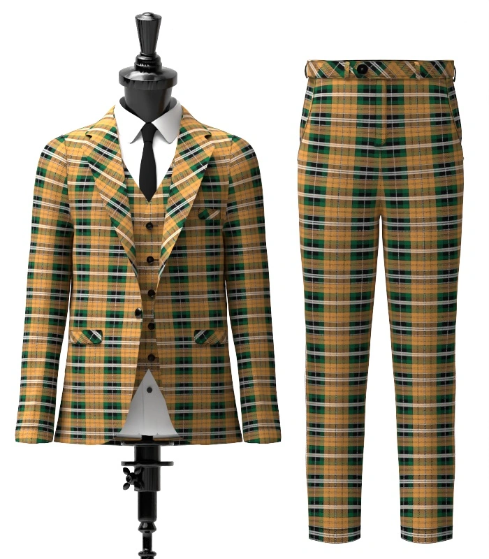 Vaughan Tartan Suit Front Vaughan Tartan Suit Front