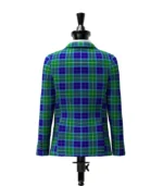 Wallace Blue Tartan Jacket Back