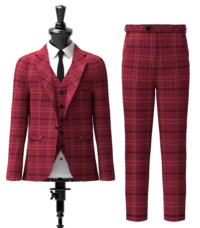 Williams of Wales Tartan Suit Front Williams of Wales Tartan Suit Front