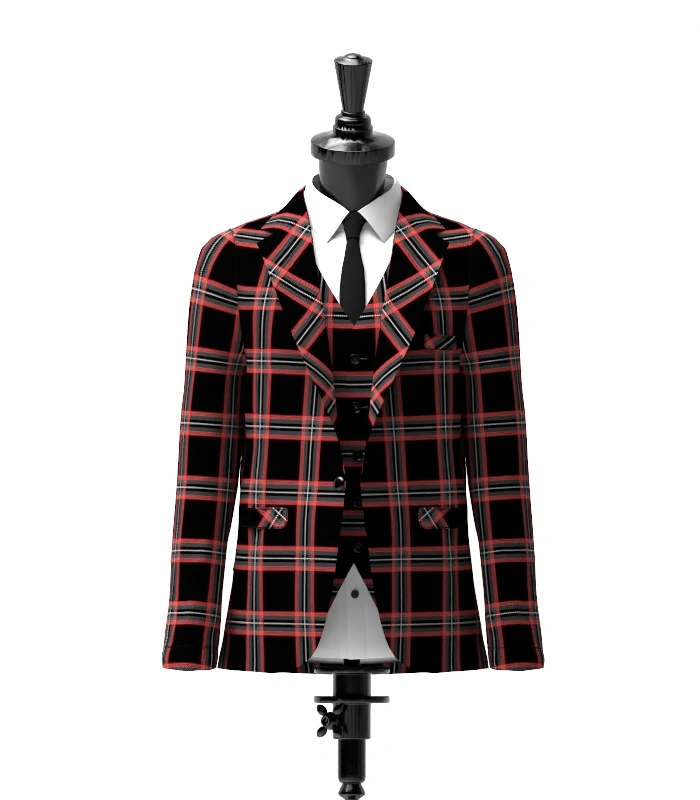 Witches of Scotland Tartan Jacket Front Witches of Scotland Tartan Jacket Front