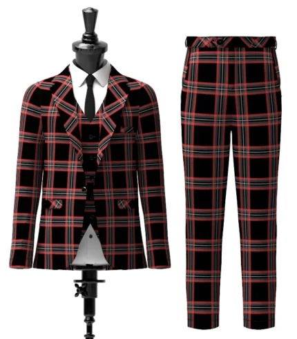 Witches of Scotland Tartan Suit Front